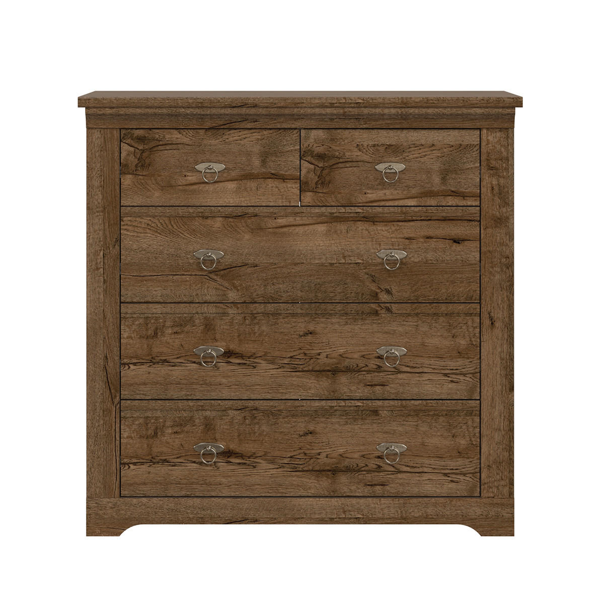 KOMMODE Noé Dunkles Holz - Braun, Holzwerkstoff (93/93/44cm) - Petits-meubles