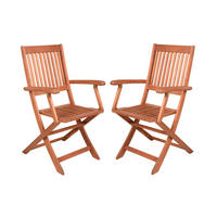 GARTEN-SITZGRUPPE Rouen 5-teilig Gartenmöbel-Set - Braun, Holz - DELUKE