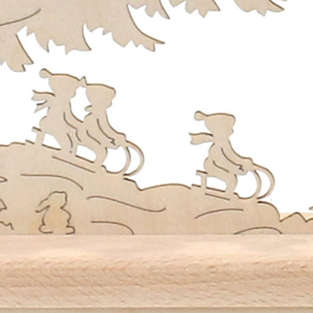 SCHWIBBOGEN Winterdorf 7-flammig - Multicolor, Holz (0.1/1/0.1cm) - Dekoteam24