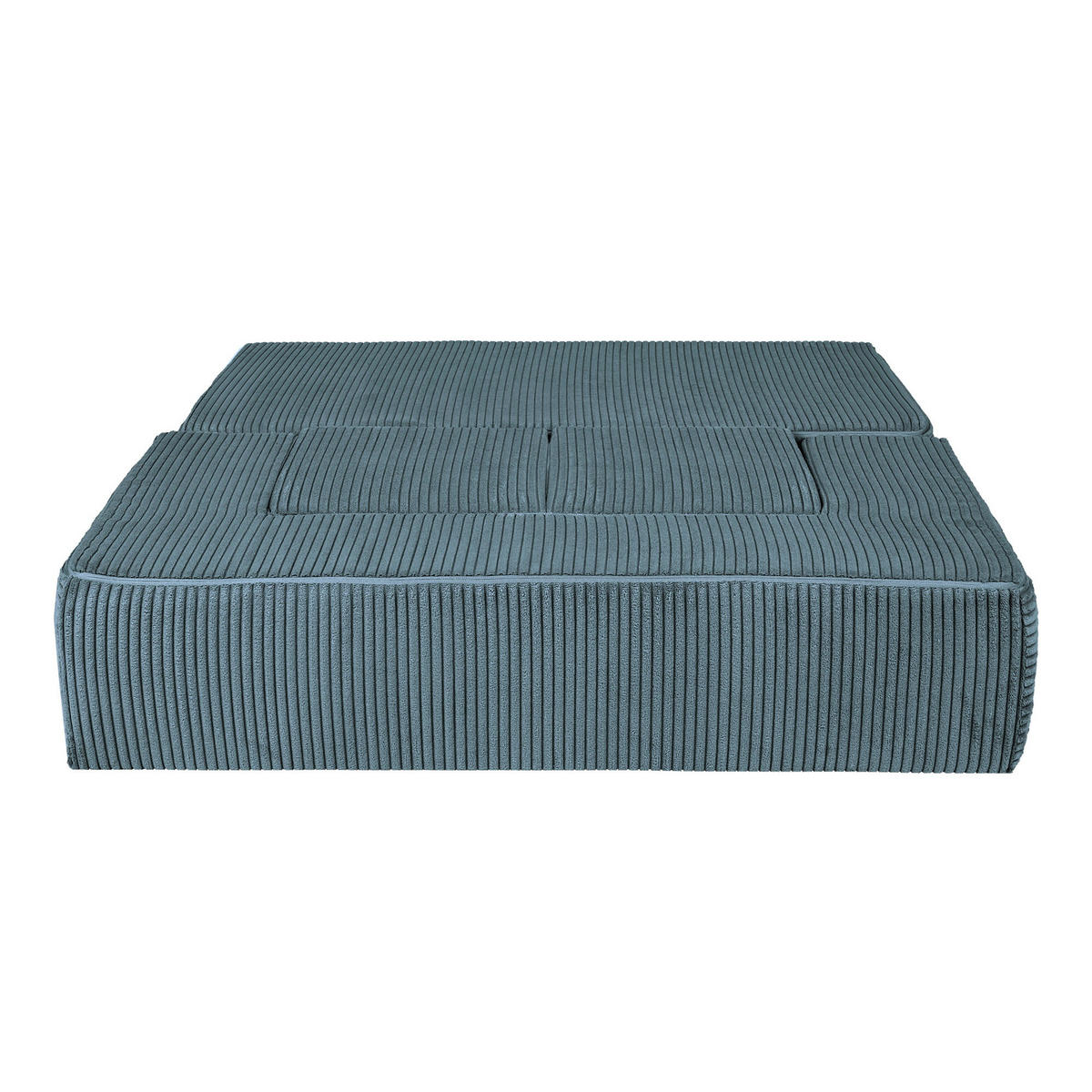 KINDERSOFA, Aesthetic, Cube, Türkis - Türkis, Textil (96/40/50cm) - MeowBaby