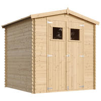 GARTENHAUS aus Holz mit imprägniertem Boden B216xL206xH216 cm/ 3.53 m2 - M343+M343G - Beige, Holz (200/224/206cm) - Timbela