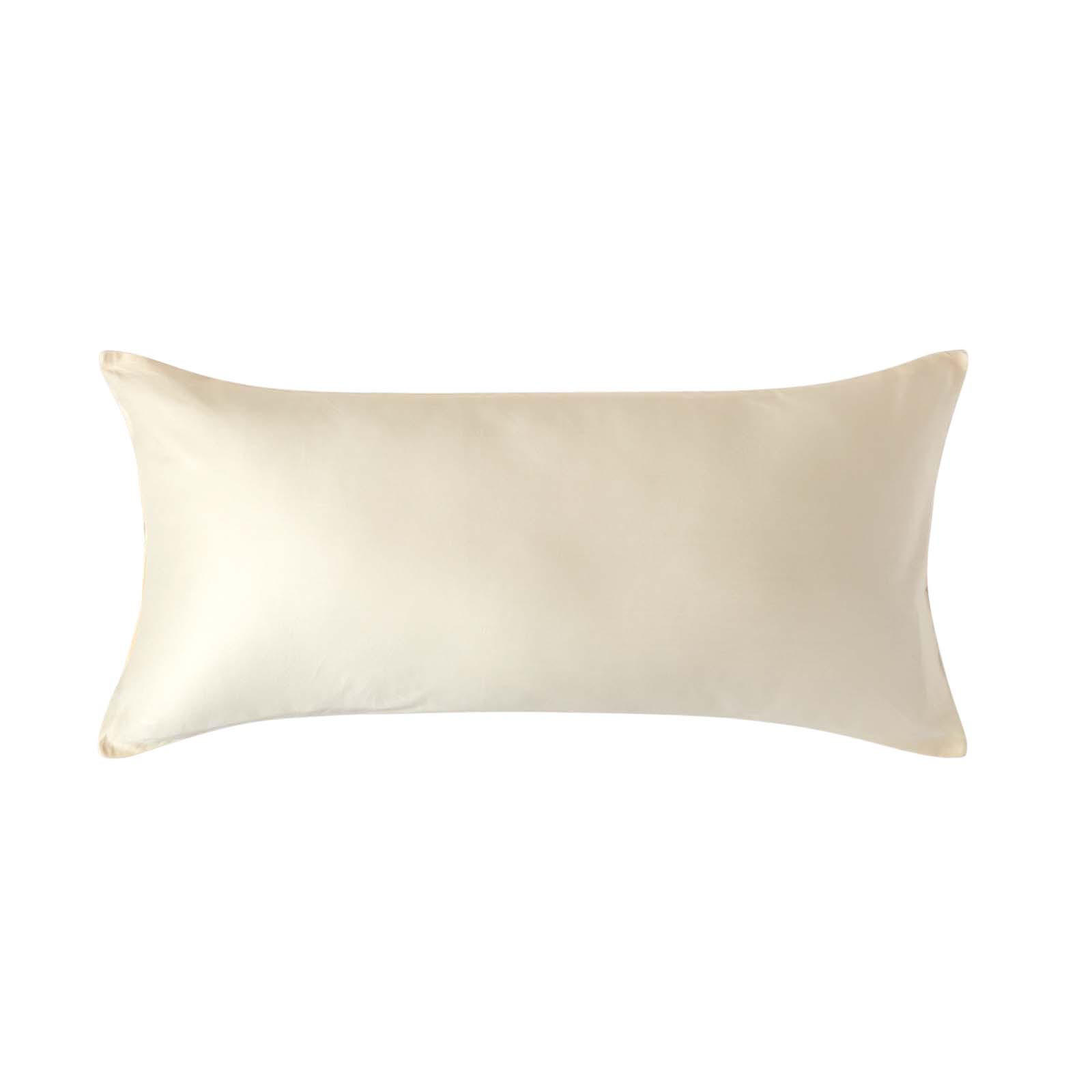 BIO-KISSENBEZUG Satin, Fadendichte 400 - Creme, Textil (40/80cm) - Homescapes