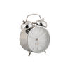 WECKER Retro Pearl Glow Ø 8 cm - Silberfarben, Metall (8/12/4.6cm) - Karlsson