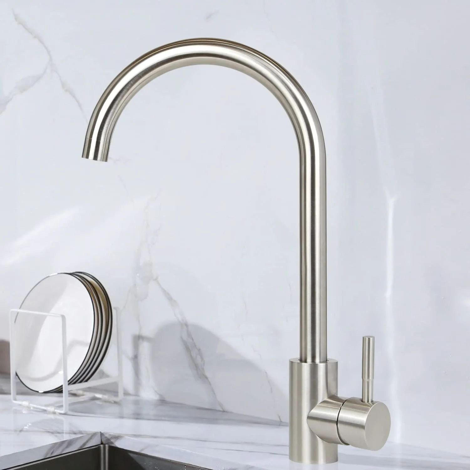 KÜCHENARMATUR Susanne - Silberfarben, Metall (6/33/19cm) - Nettlife