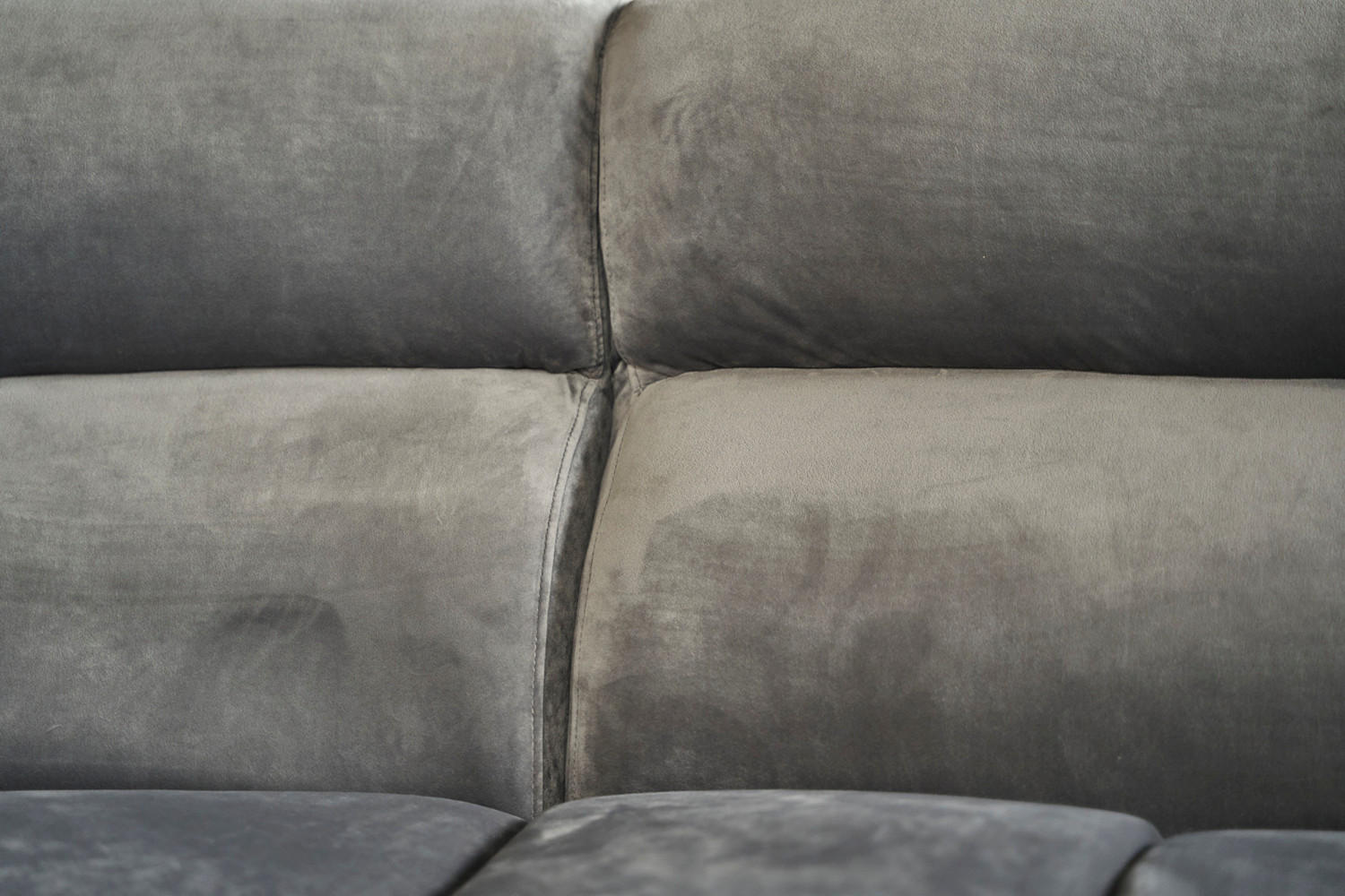 BIG SOFA NERLA Grau Webstoff - Dunkelbraun/Schwarz, Textil (260/78/165cm) - KAWOLA