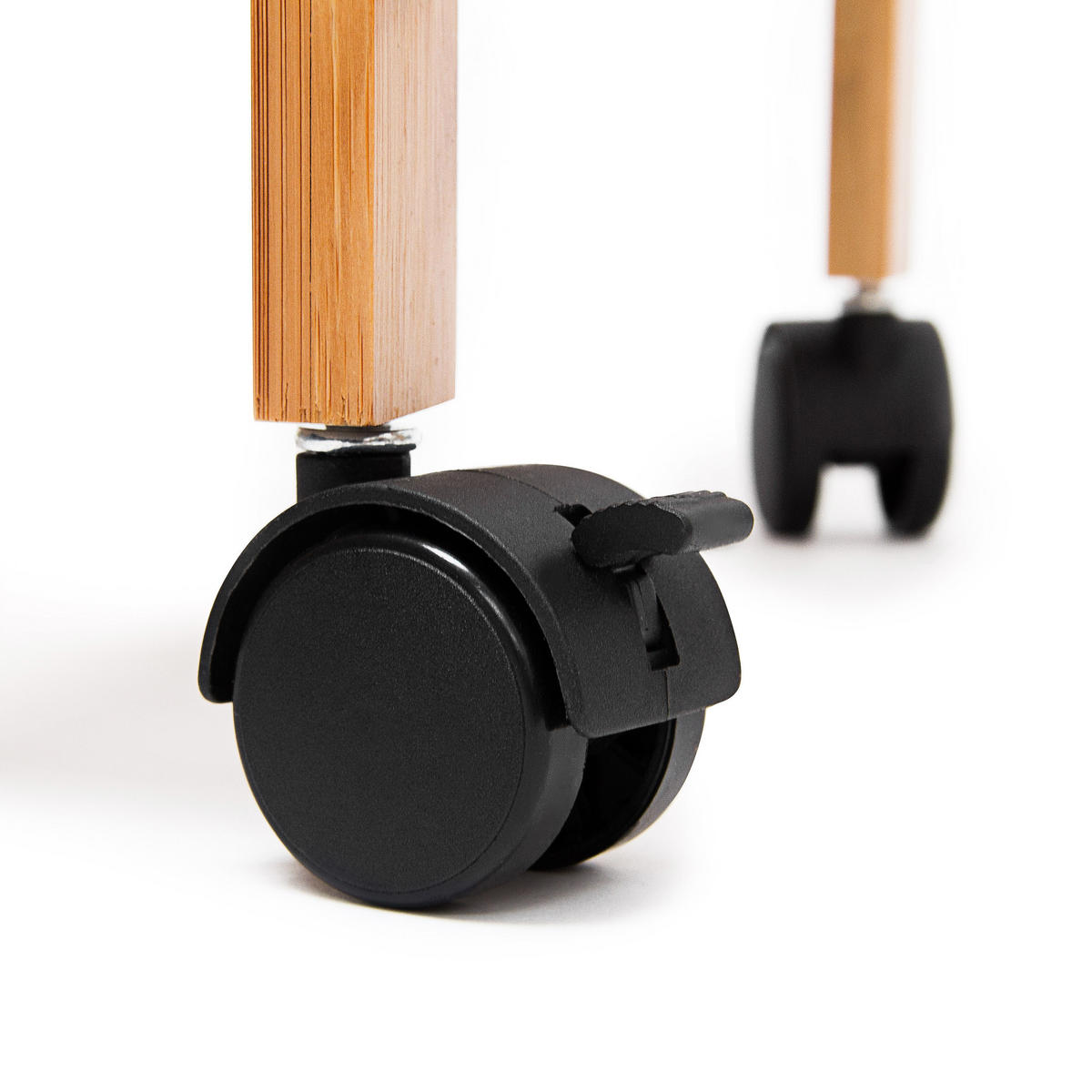 KÜCHENROLLWAGEN - Hellbraun, Holz/Kunststoff (67/80/37cm) - Relaxdays