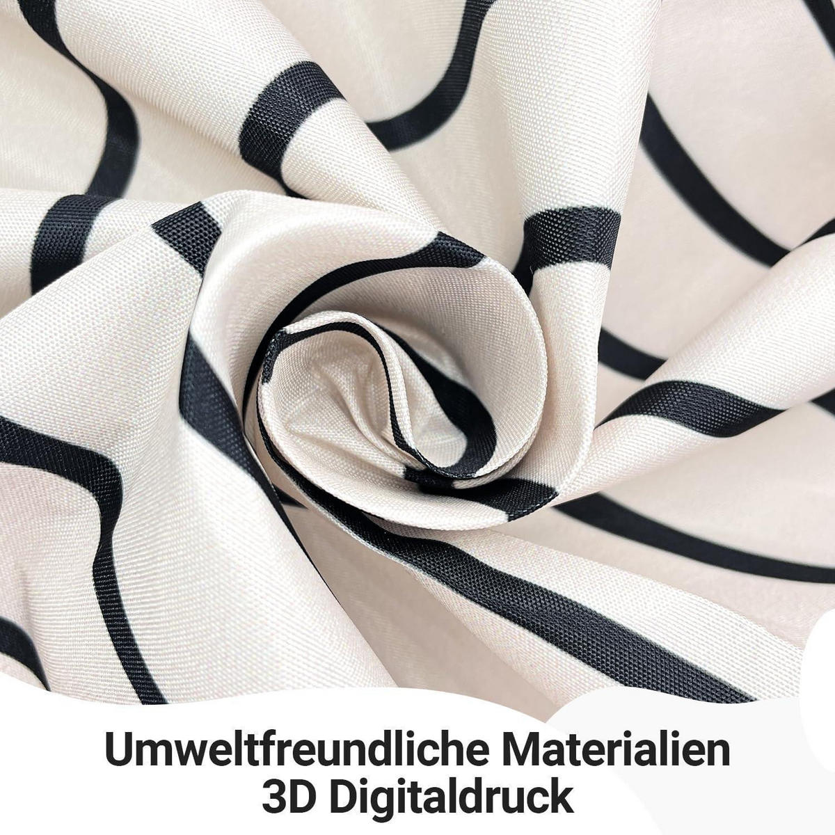 DUSCHVORHANG Geometrische Kurve 100 x 200 cm - Multicolor, Textil (100/200cm)