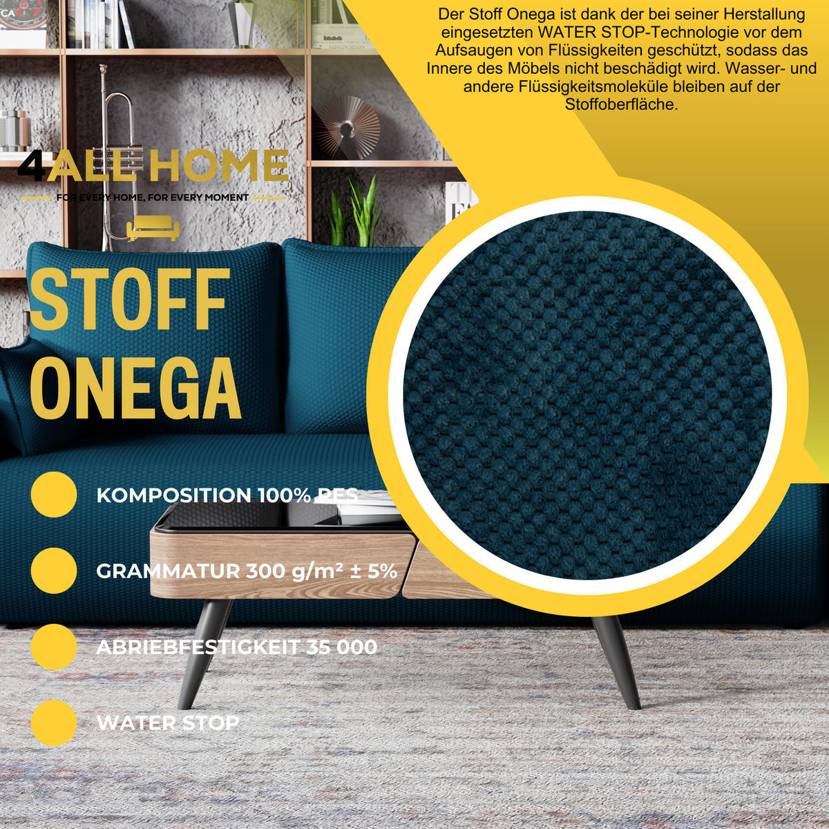 SOFA Bubi mit Bettkasten und Schlaffunktion, Cordstoff - Dunkelblau, Holzwerkstoff (242/85/95cm)