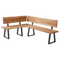 ECKBANK Deana 151 x 201 x 87 Massivholz Wildeiche - Wildeiche, Holz (151/201cm) - 58aufmkessel