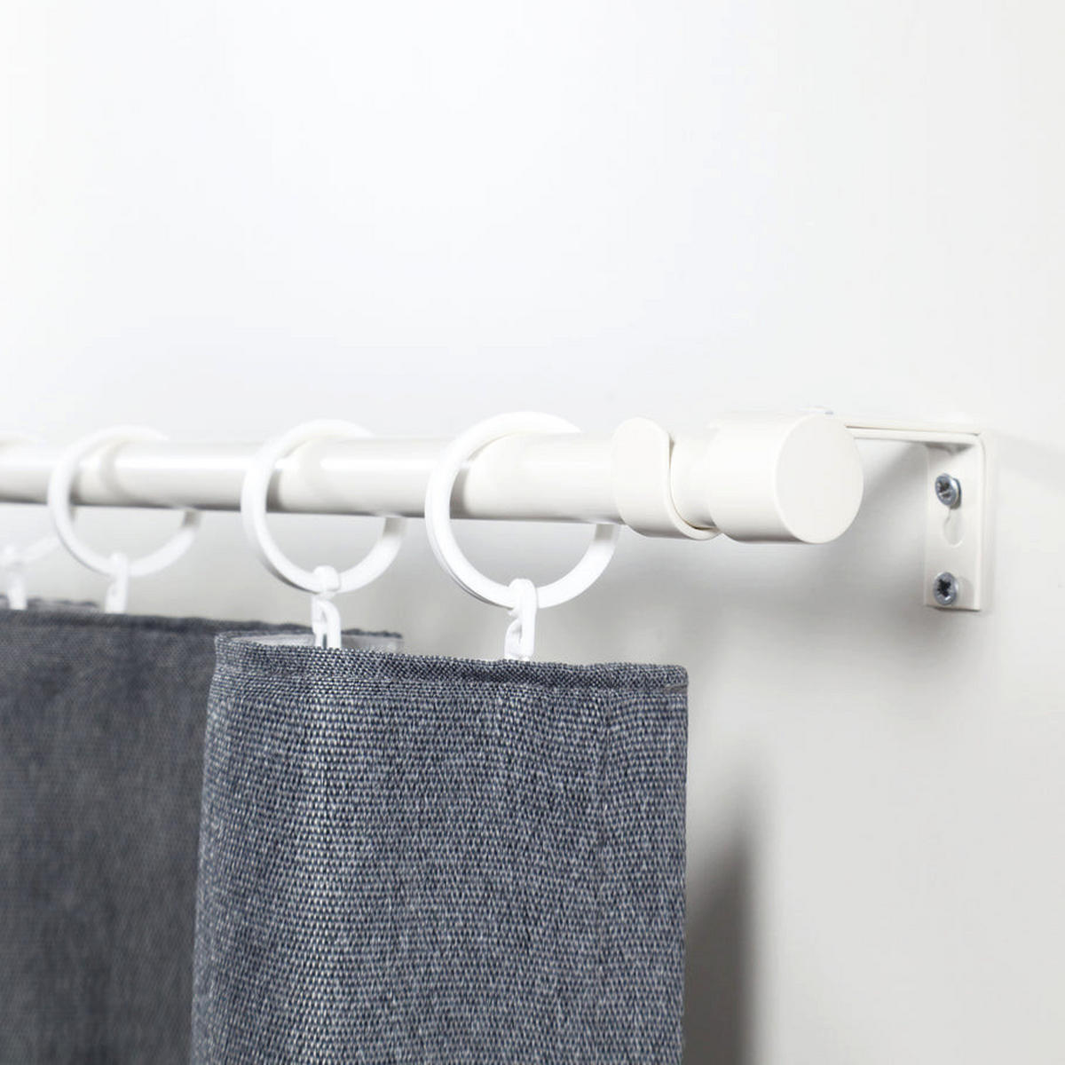 GARDINENSTANGE ausziehbar 160-310cm 1-Lauf Flexa - Weiß, Metall (160cm) - Deco-Raum