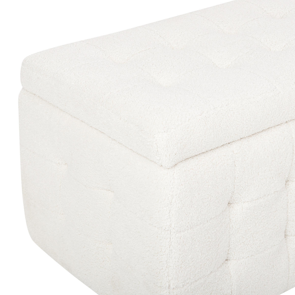 TRUHENBANK Michigan 42/72/40 cm - Creme, Textil (72/40/42cm) - Beliani