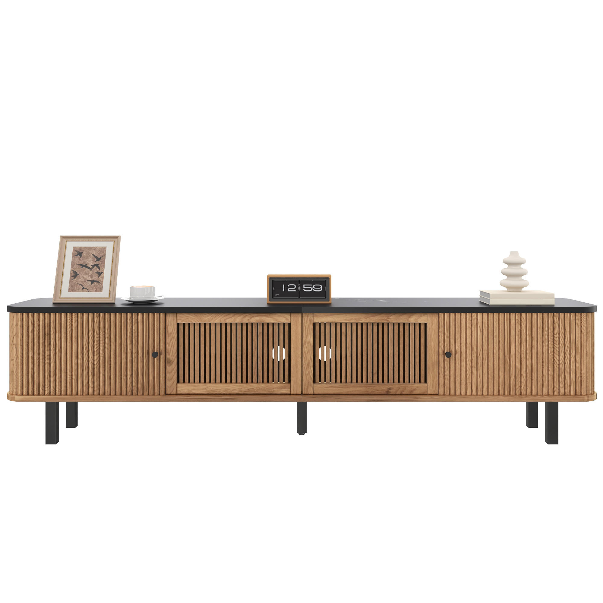 COMODA TV 190x35x45cm Usi Glisante