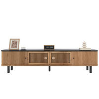 TV-SCHRANK 190cm Schiebetüren Gittertüren modern Stauraum - Eichefarben, Holzwerkstoff (35/45/190cm) - FLIEKS