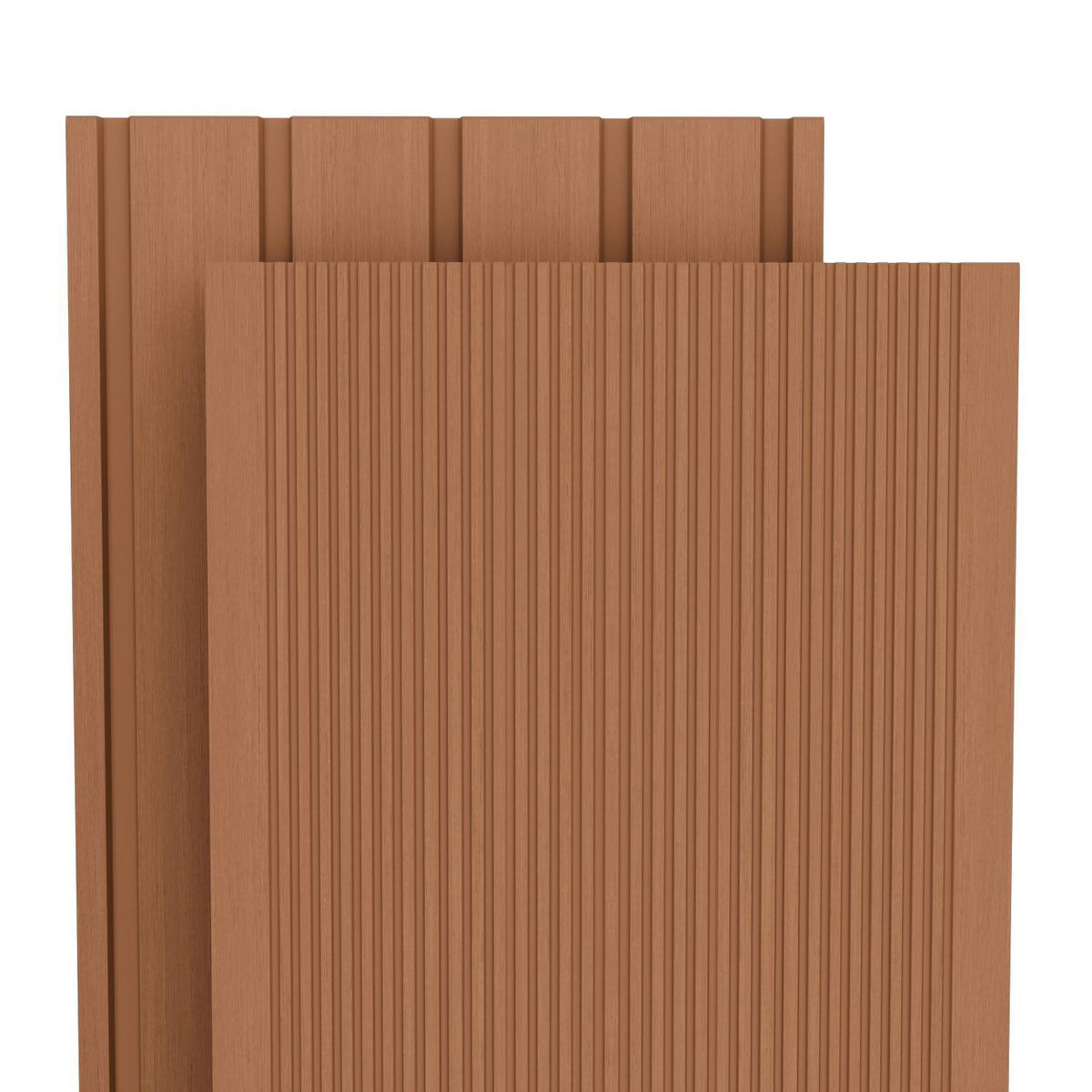 TERRASSENDIELEN WPC Teak 30 m² - Teakfarben, Kunststoff (220/14.6/2.5cm) - Juskys