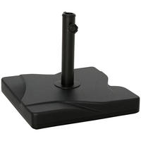 SONNENSCHIRMSTÄNDER Schwarz 20 kg 41,5/41,5/33 cm - Schwarz, Metall (41.5/41.5cm) - PANGIVO