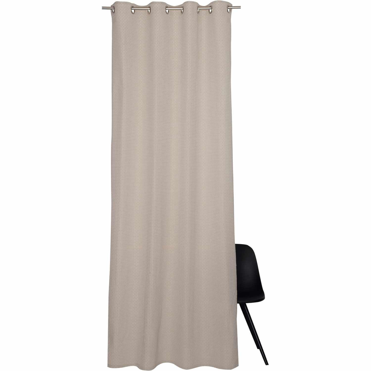 ÖSENVORHANG SQUARE blickdicht - Naturfarben, Textil (140/0.5/250cm) - Esprit