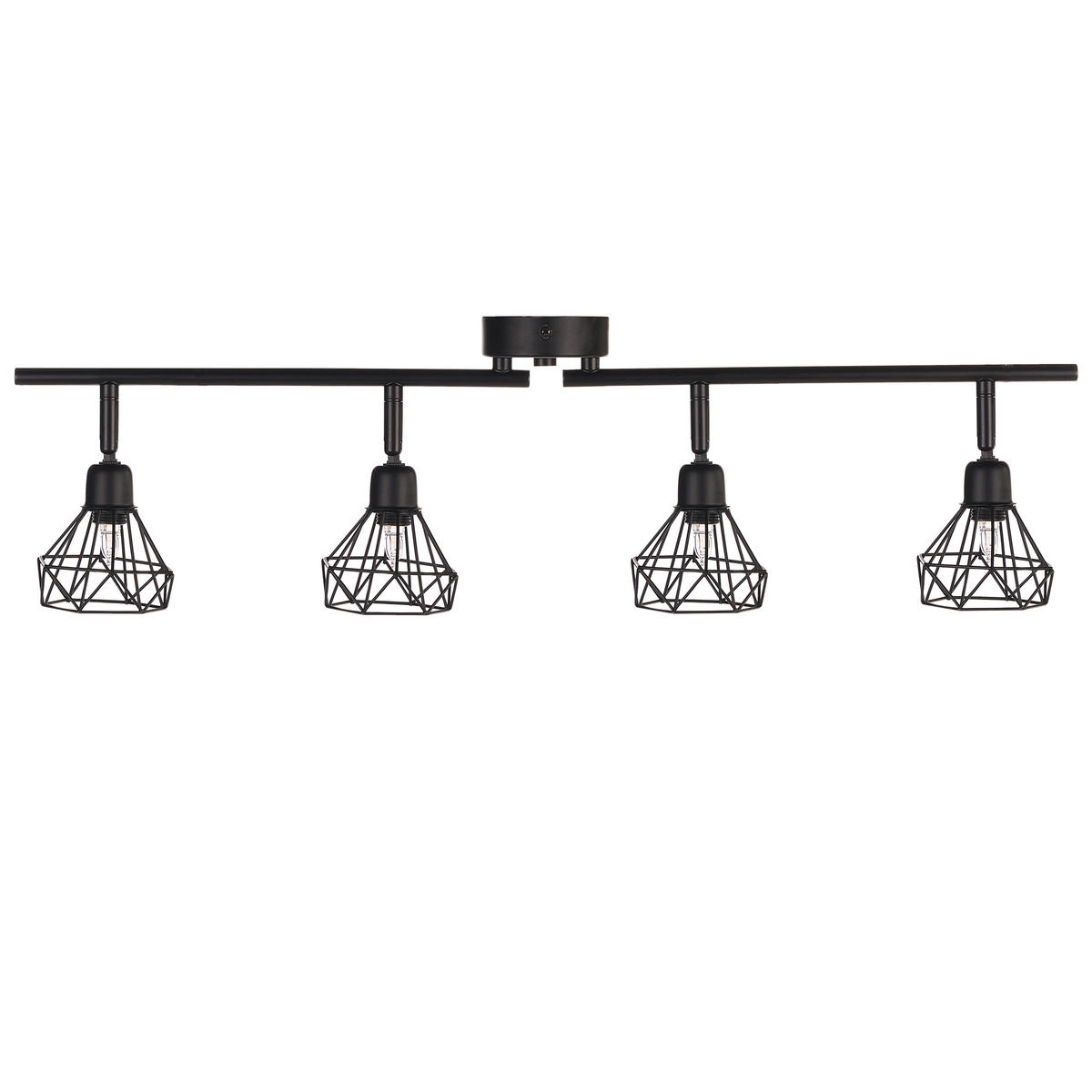 WANDLEUCHTE 2er-Set Erma 16/10/8 cm - Schwarz, Metall (66/18/10cm) - Beliani