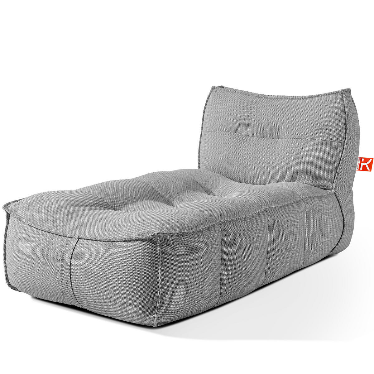 GARTENLIEGE LOVIA Sonnenliege, Schwarz/Weiß - Schwarz, Textil (90/82/174cm) - KONSIMO®