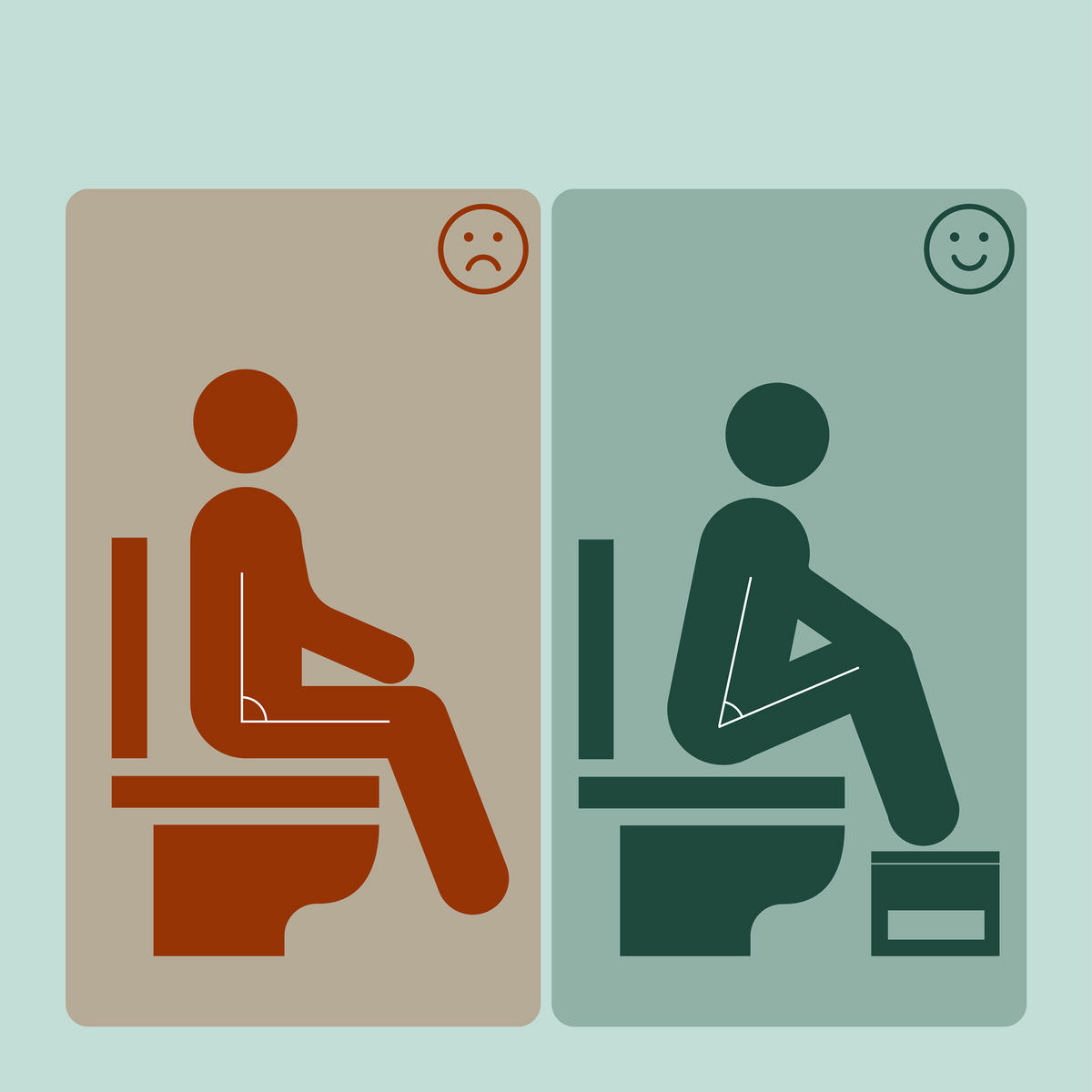 TOILETTENHOCKER - Hellbraun, Holz/Kunststoff (48.5/19/20cm) - Relaxdays