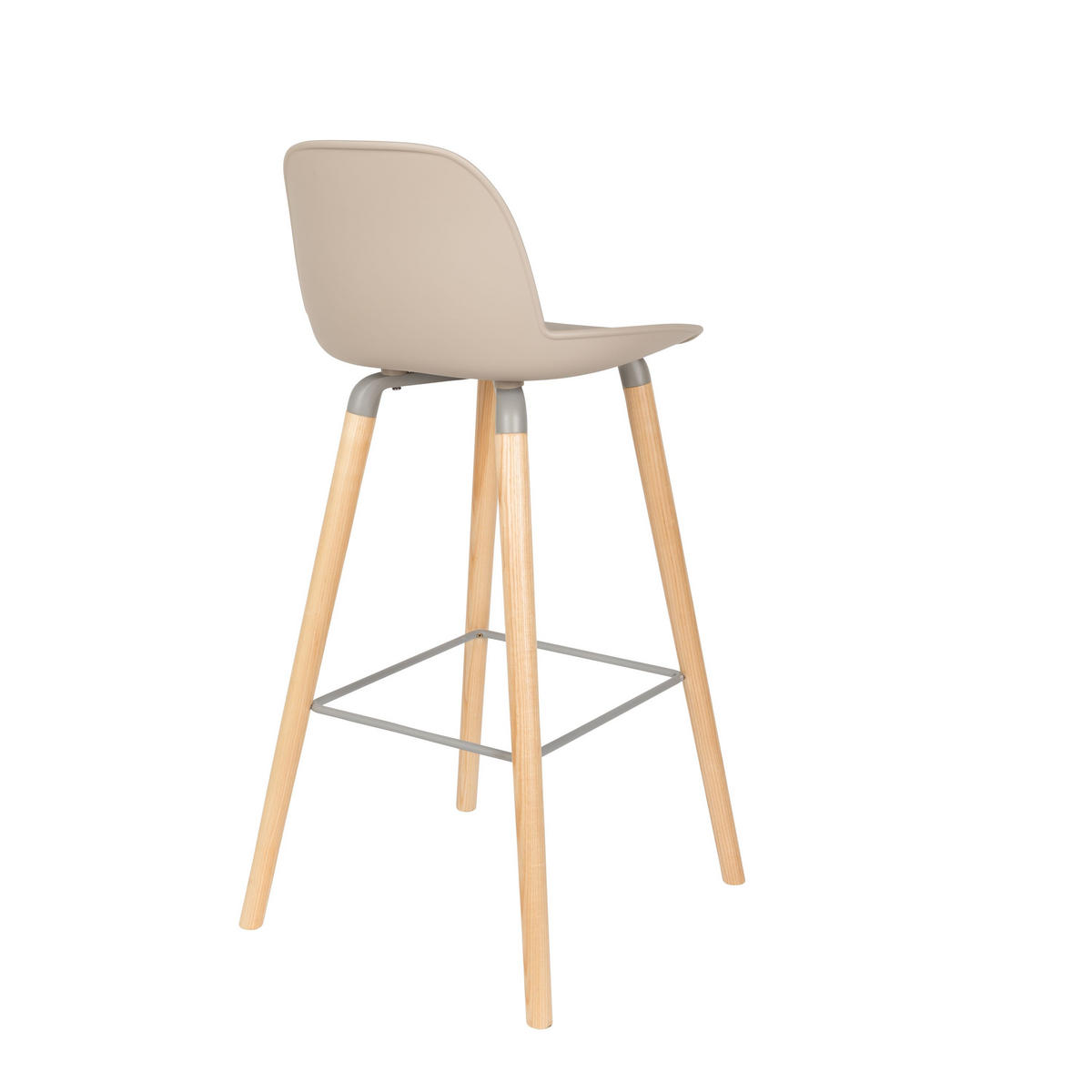 BARHOCKER Albert Kuip Rückenlehne 75 cm Taupe/ Beige - 2 er Set - Taupe, Kunststoff (47/98.5/47.5cm) - Zuiver