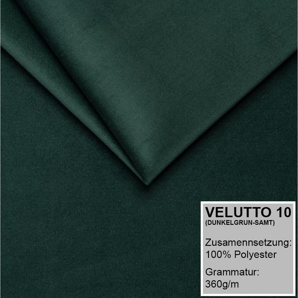 Thumbnail - A&J MöbelLand Polsterbett, Dunkelgrün, Textil, H2, 90x210 cm, Schlafzimmer, Betten, Polsterbetten