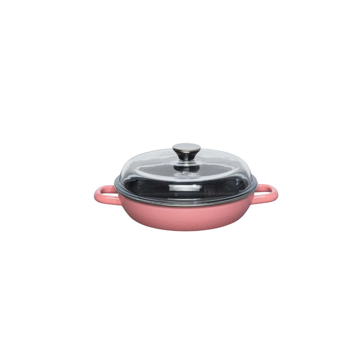 SCHMORPFANNE 3360026 - Pink, Metall (24cm) - Riess