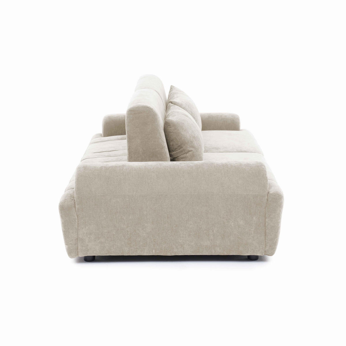 SOFA 2-Sitzer, Ekru - Weiß, Holz/Textil (218/82/109cm) - Oviala