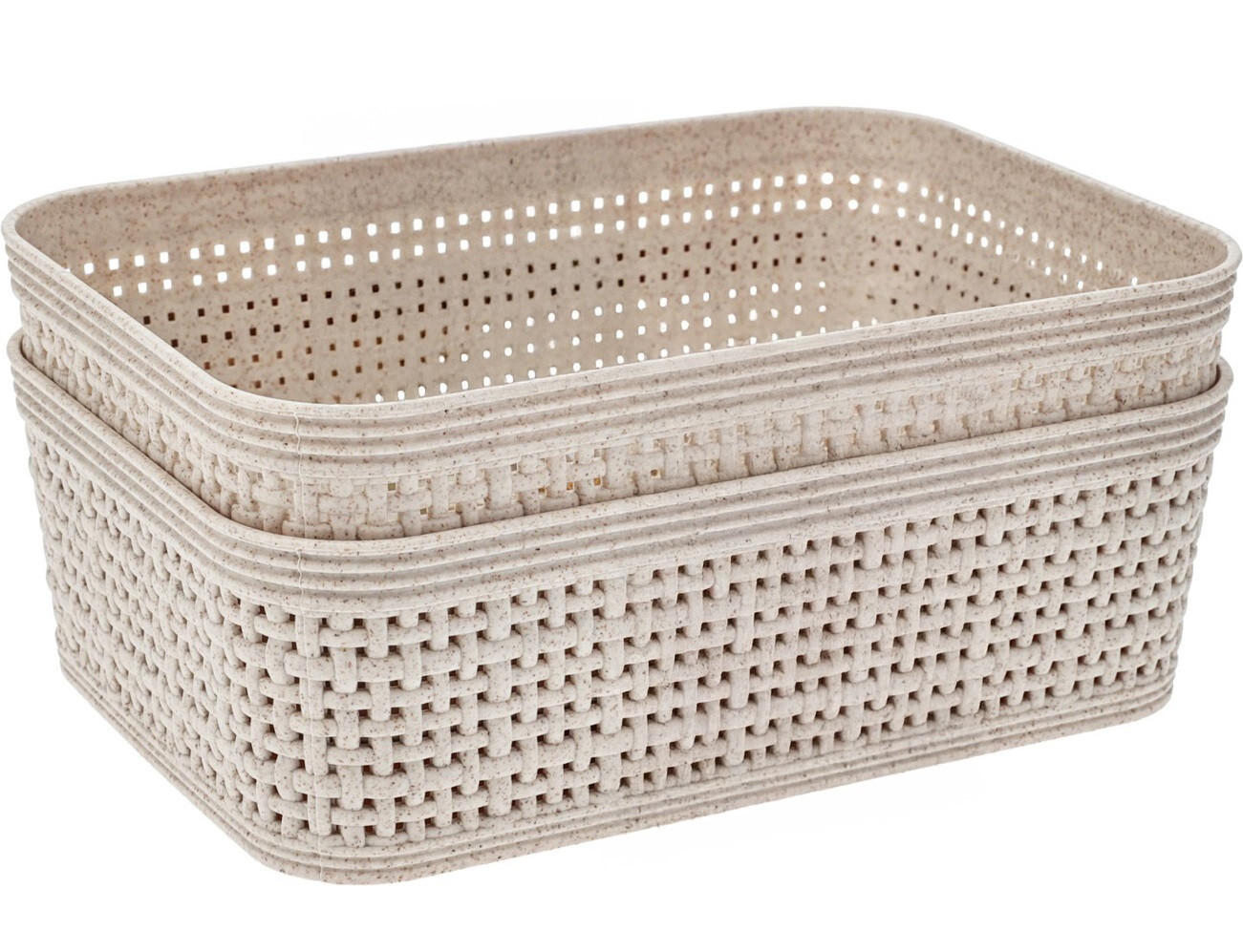 ORGANIZERBOX Basic Beige 19/13.5/8 cm Kunststoff - Beige, Kunststoff (19/13.5/8cm) - Mondex