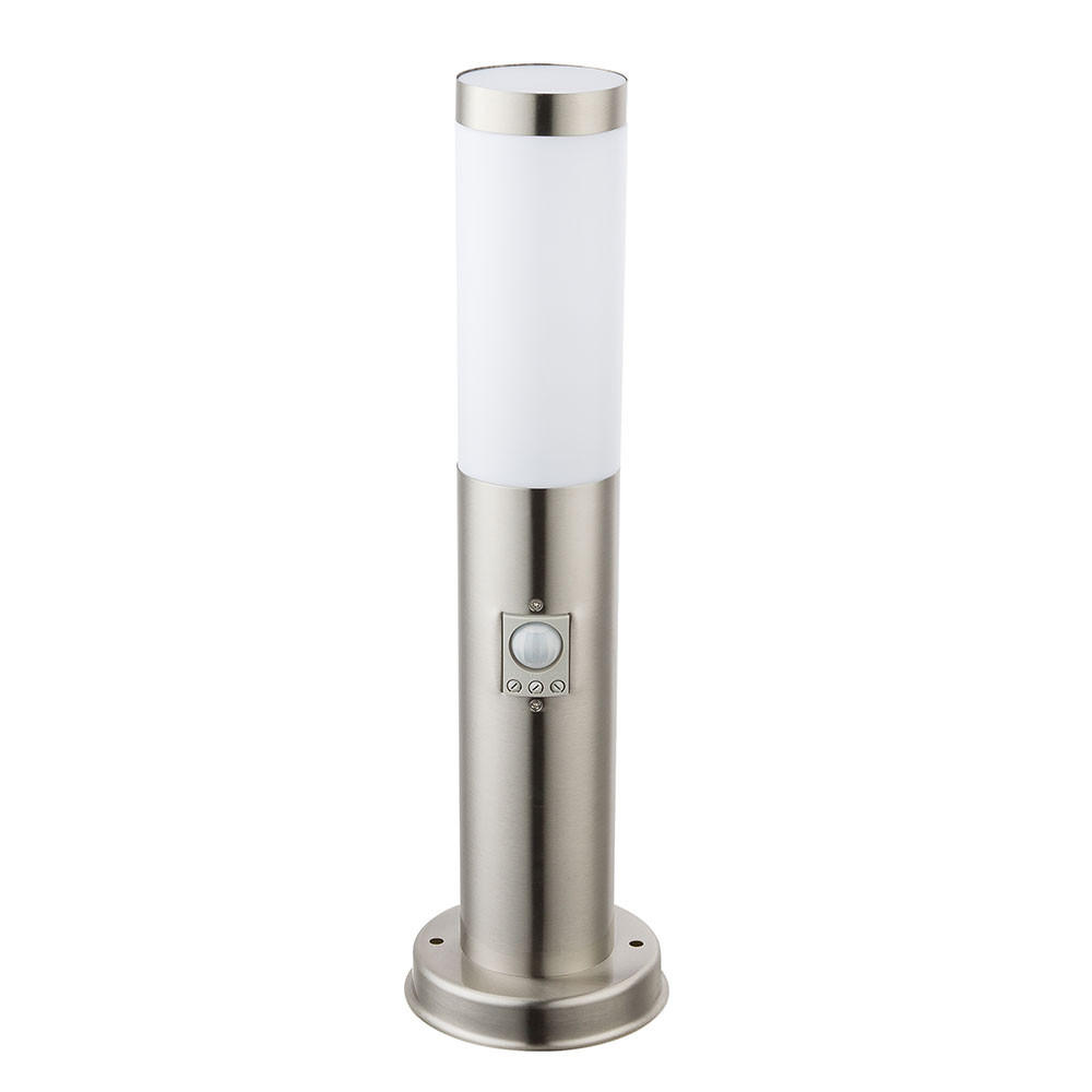LED STEHLEUCHTE Edelstahl Silber - Silberfarben, Metall (7.6/7.6/45cm) - Globo Lighting