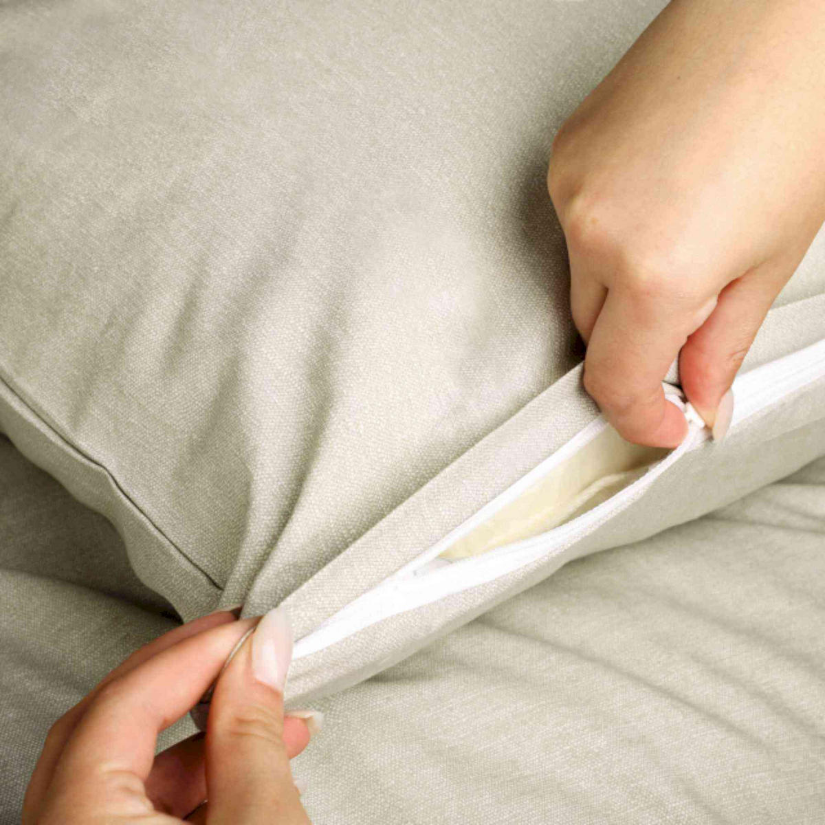 RENFORCÉ KISSENBEZÜGE HARP - Grau, Textil (40/40cm) - Esprit