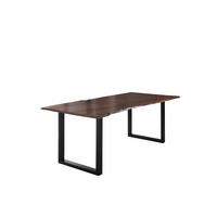 ESSTISCH LUBIN - Schwarz/Braun, Holz/Metall (100/240/77cm) - SAM