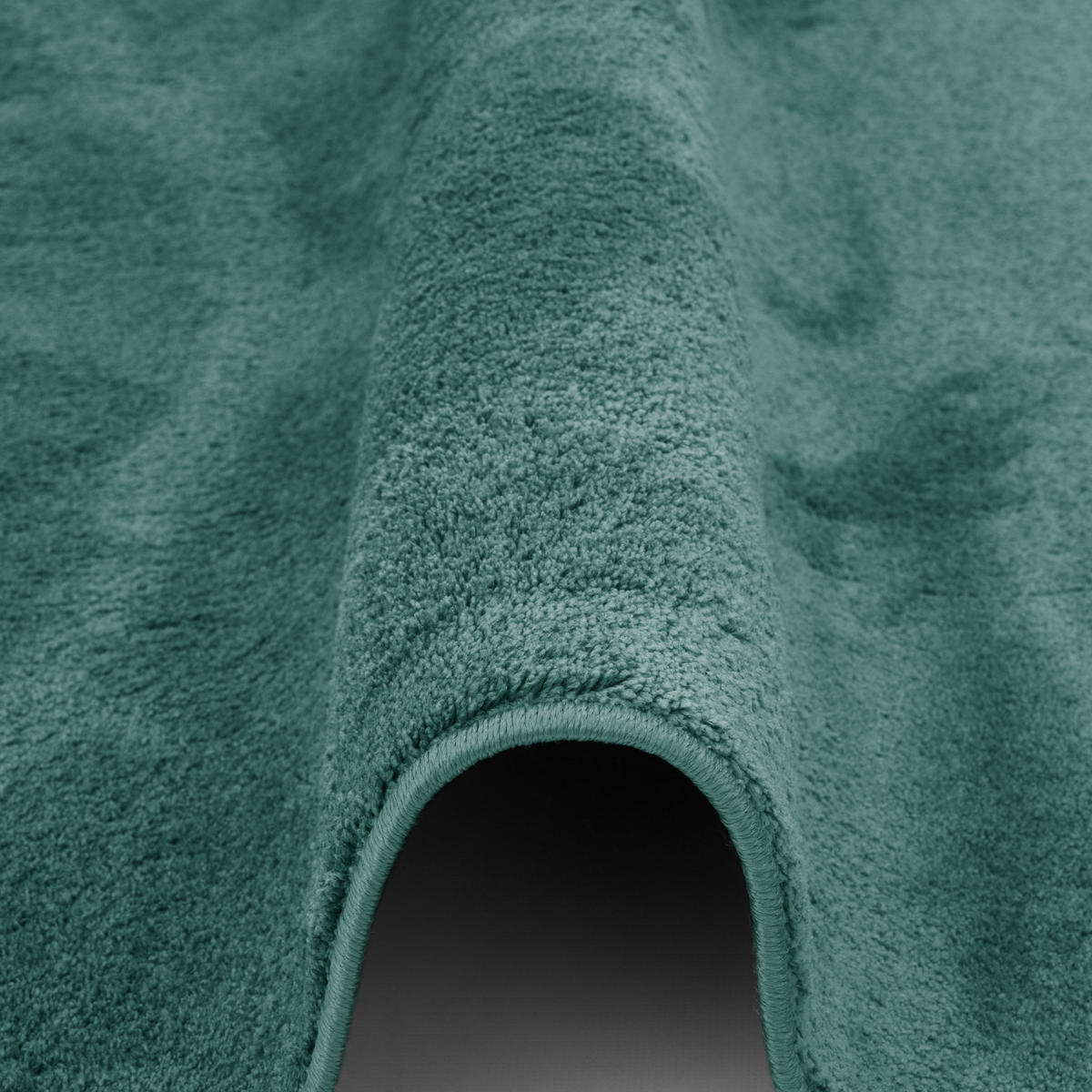 LUXUS SUPER SOFT HOCHFLOR LANGFLOR TEPPICH LÄUFER DELUXE - Mintgrün, Textil (80/400cm) - Snapstyle