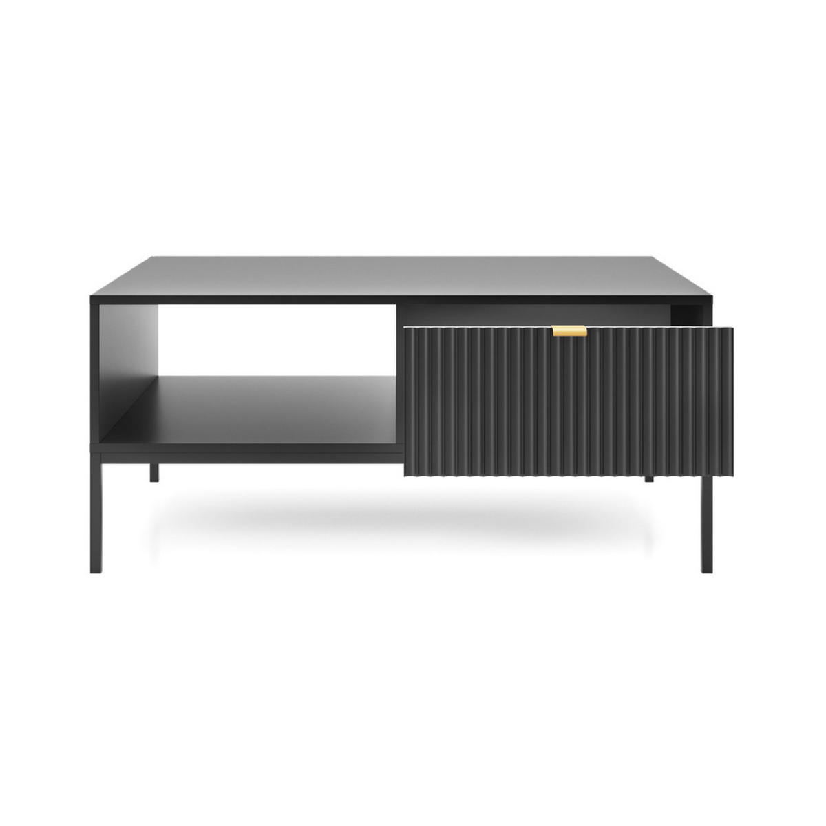 COUCHTISCH SCHWARZ - Schwarz, Holzwerkstoff (68/104/48cm) - FURNLUX