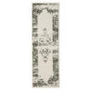 VINTAGE-LÄUFER Sia 80/240 cm - Creme/Grün, Kunststoff (80/240cm) - benuta