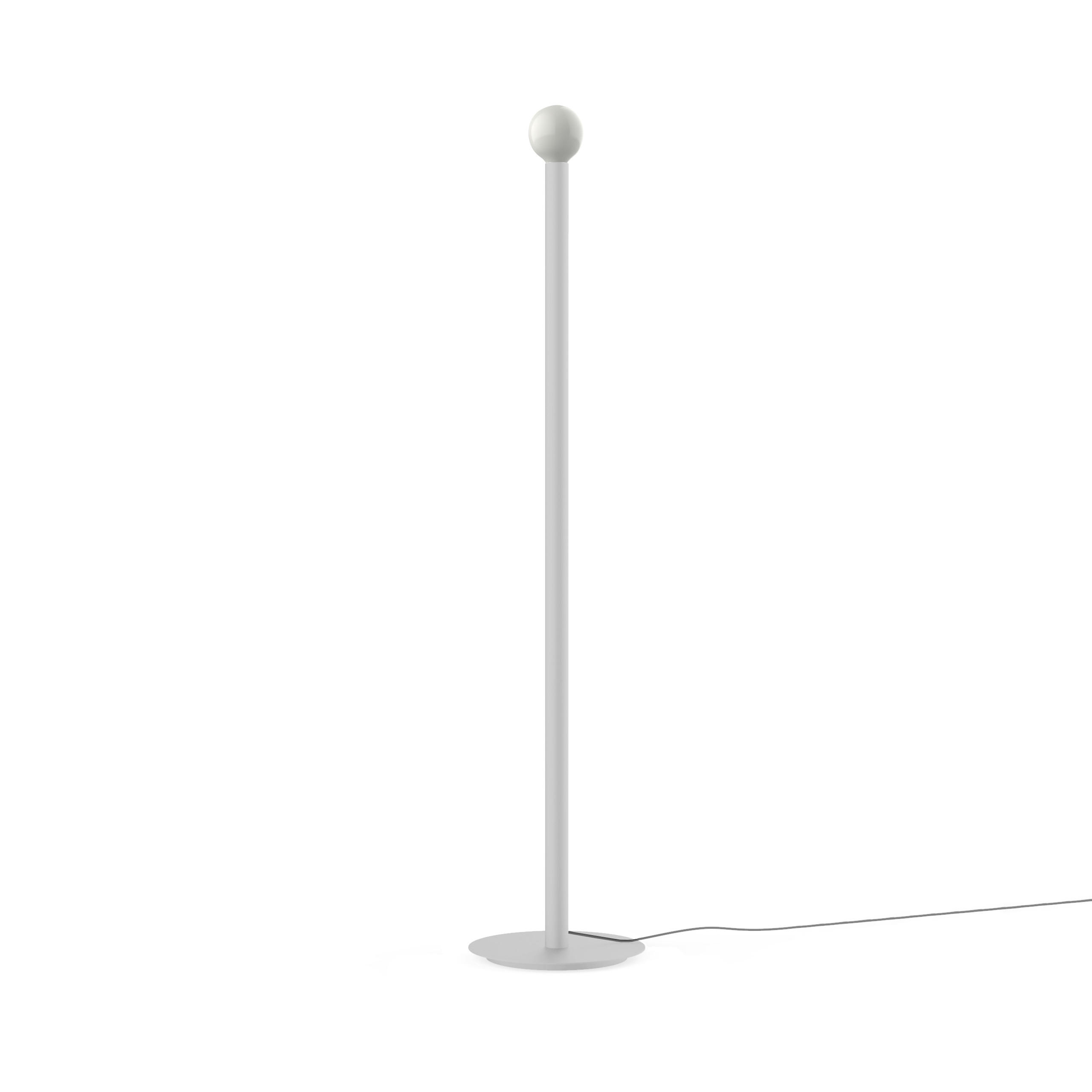 STEHLEUCHTE - Weiß, Metall (40/40/165cm) - Lumicom