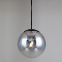 PENDELLEUCHTE Progress Rauch Ø 20cm - Anthrazit, Glas (20/20/20cm) - s.luce