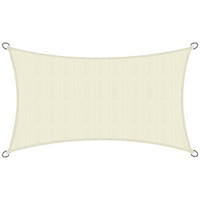 SONNENSEGEL SolVision HS9 200/400 cm rechteckig Creme HDPE - Creme, Kunststoff (400/200cm) - Sol Royal
