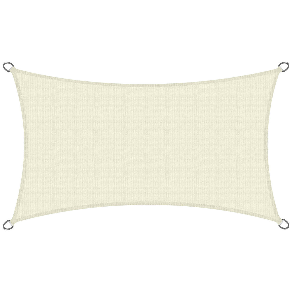SONNENSEGEL SolVision HS9 200/400 cm rechteckig Creme HDPE - Creme, Kunststoff (400/200cm) - Sol Royal