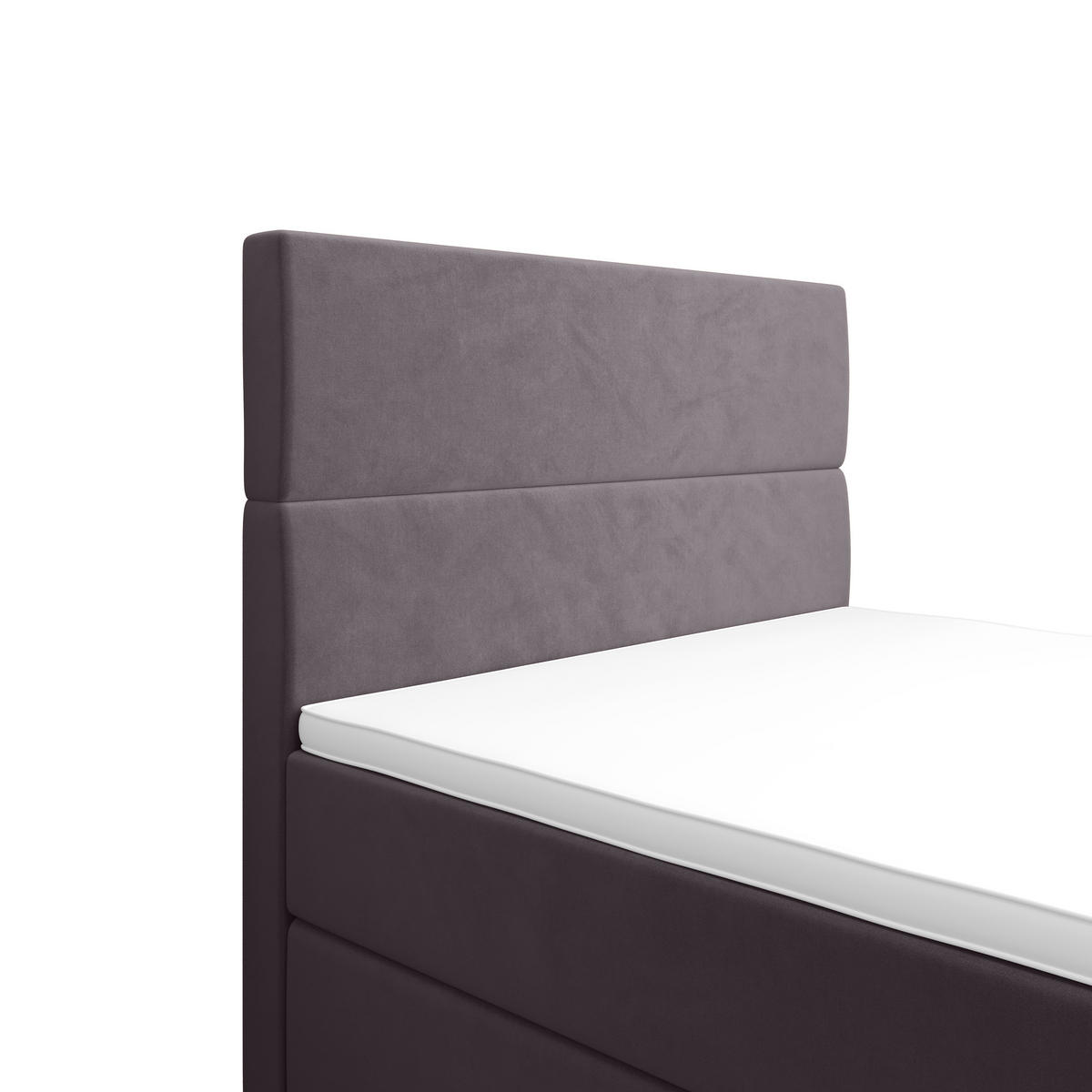 BOXBETT FLO PLUS 100x200 Itaka 50, mit Matratze H3, Bonell und Topper, Hellgrau - Hellgrau, Holz/Textil (100/200cm) - Bedante