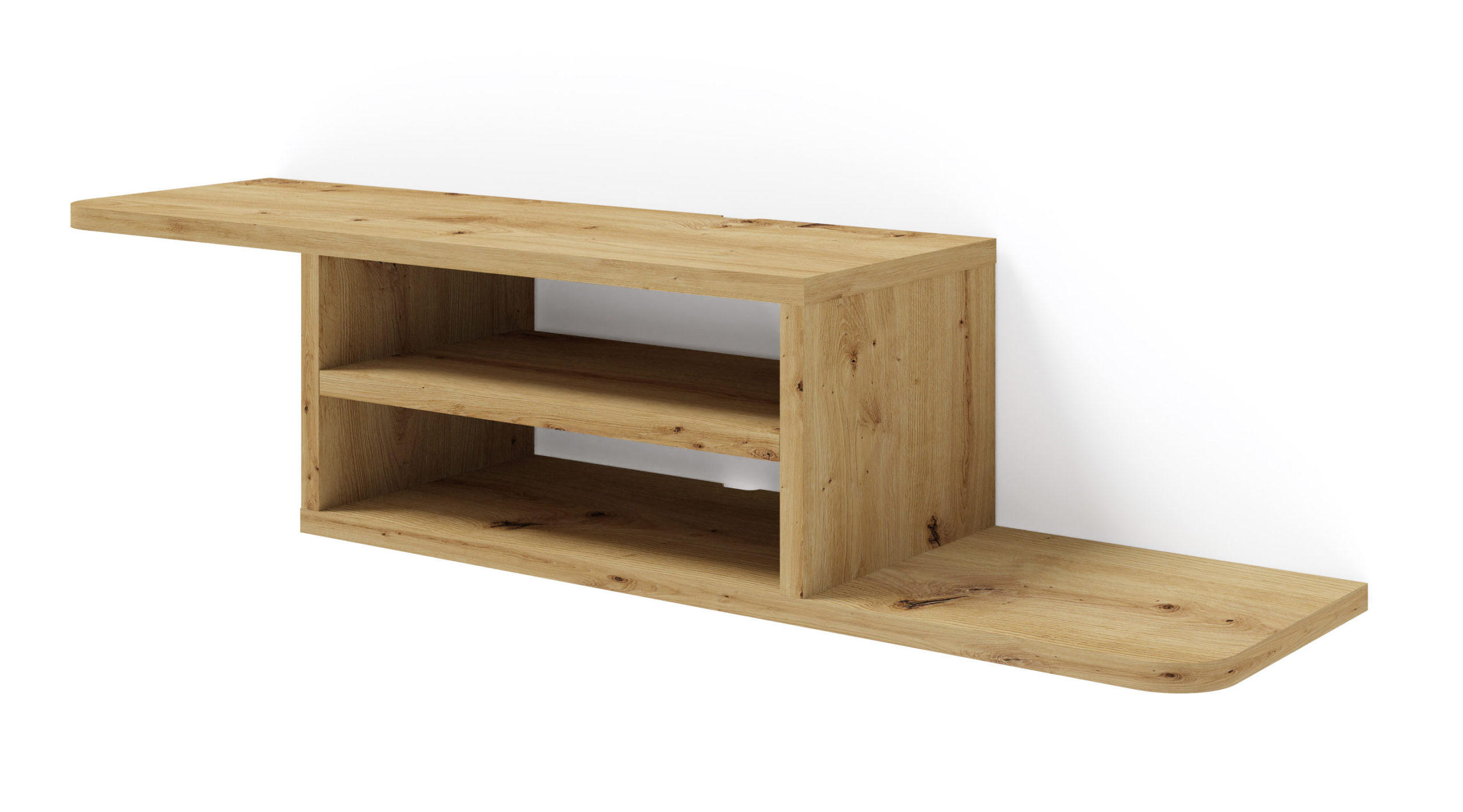 TV LOWBOARD Artisan Eiche 90/20/22 - Eiche Artisan, Holzwerkstoff (90/20/22cm) - RAUMHIRSCH FURNITURE