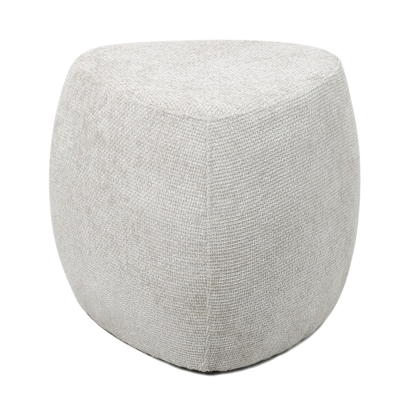 HOCKER aus Stoff 46x46x43cm, beige - Beige, Textil (46/43/46cm) - Giga Meubel