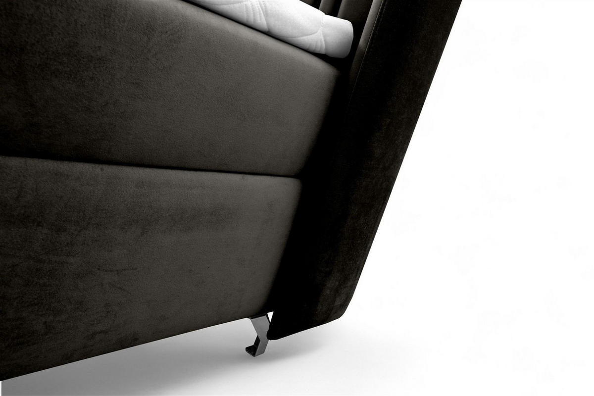 BOXBETT Damien - Schwarz, Holzwerkstoff/Textil (140/200cm) - Fun Möbel