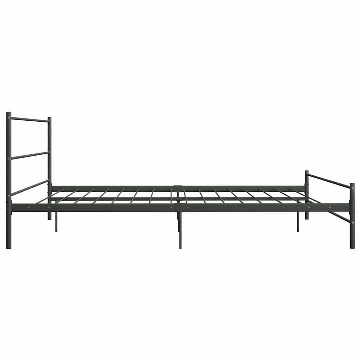 METALLBETT Hess 187/209 cm - Grau, Metall (180/200cm) - Nettlife