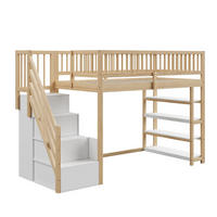 HOCHBETT 90x200 cm Schrank Regal Holz - Naturfarben, Holz (90/200cm) - LEBENLANG