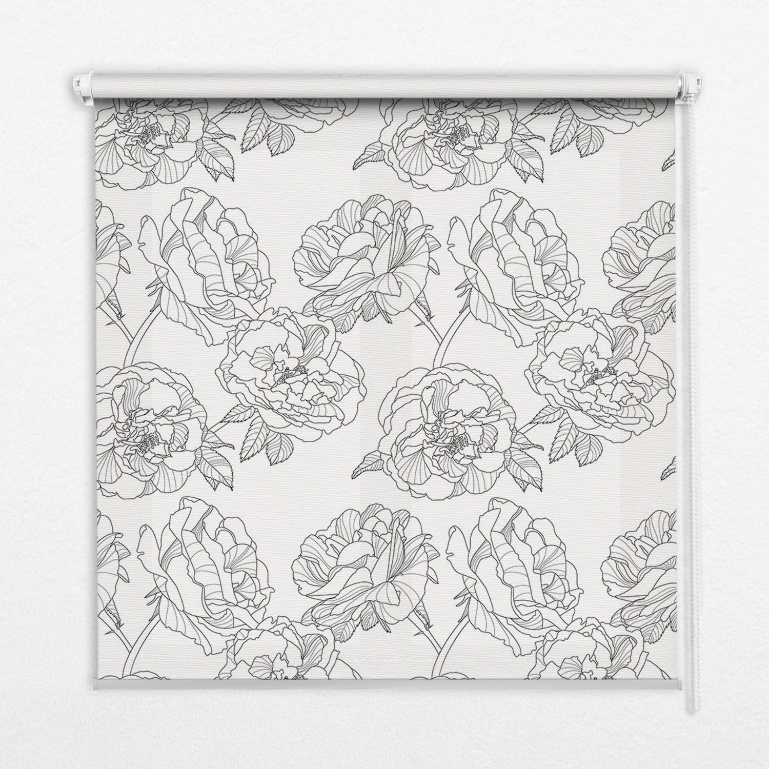 TULUP VNITŘNÍ roleta - okenní roleta - roleta - 130x140 cm - Kreslené růže
