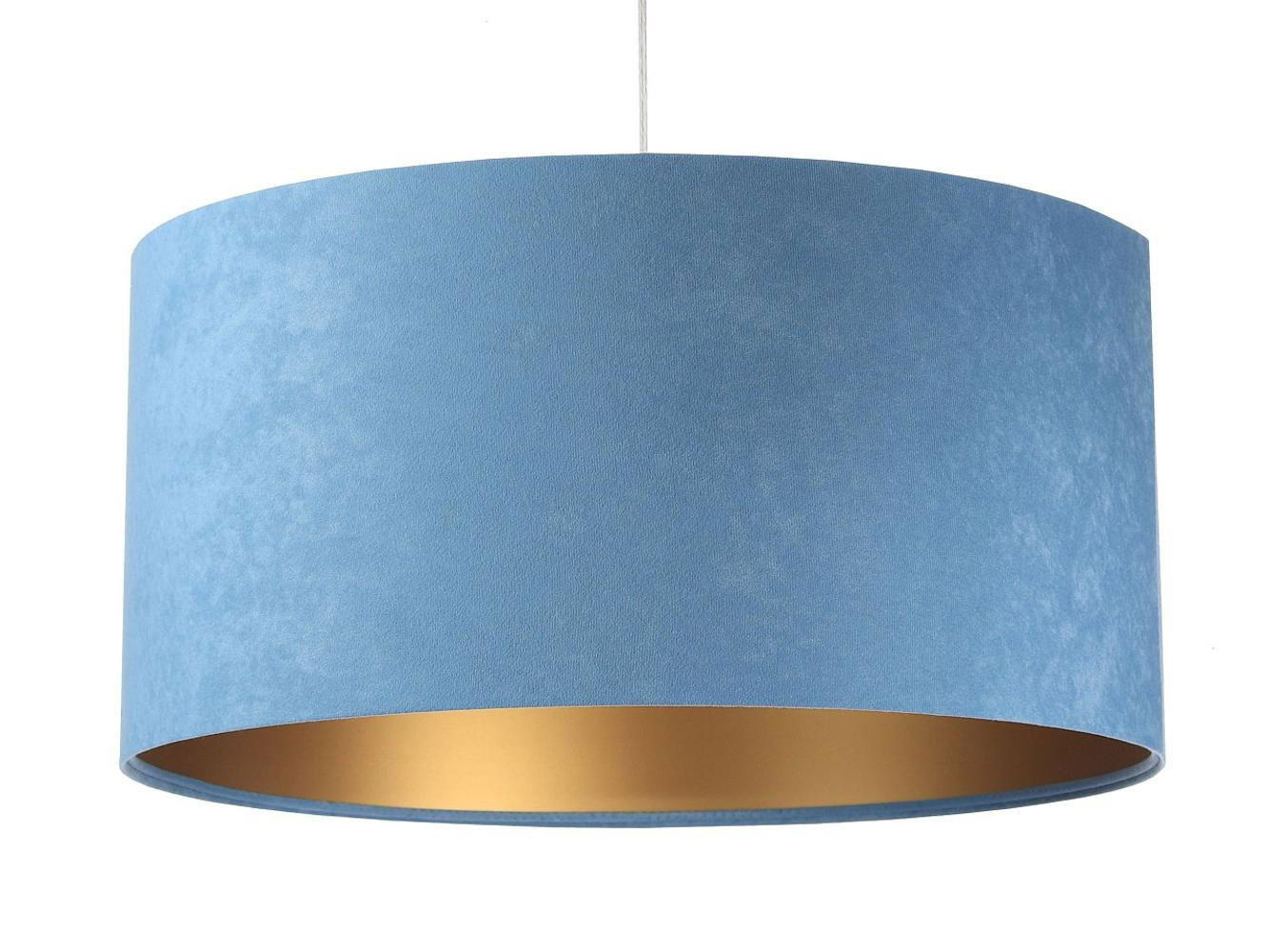 HÄNGELEUCHTE Blau 50/25 cm - Blau/Goldfarben, Kunststoff (50/0.8/25cm) - ONZENO