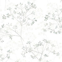 VLIESTAPETE Floral Tapete weiß, grün - Weiß/Grün, Papier (53/1005cm) - marburg