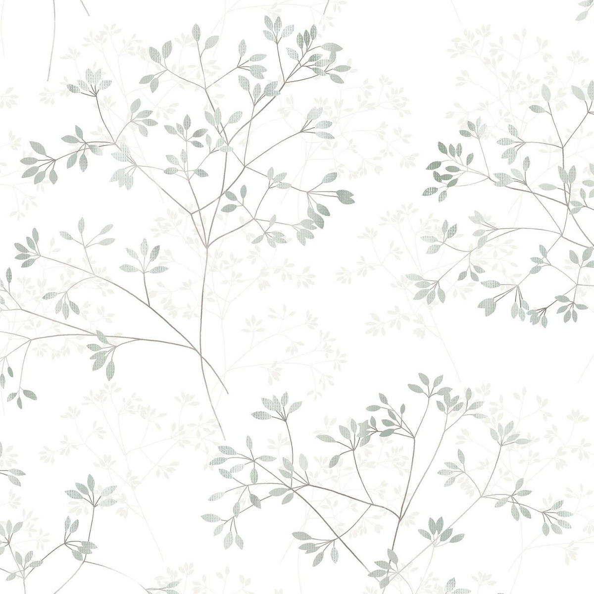 VLIESTAPETE Floral Tapete weiß, grün - Weiß/Grün, Papier (53/1005cm) - marburg