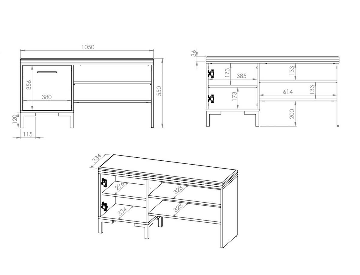 SCHUHSCHRANK NEVIO Beige 105x34x54 cm - Beige, Holzwerkstoff (105/54/34cm) - FURNLUX