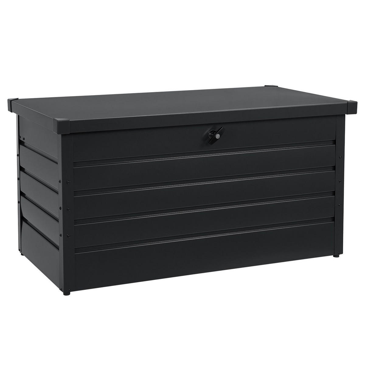 AUFBEWAHRUNGSBOX Limani anthrazit - Grau, Metall (120/63/53cm) - Juskys